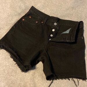 Levi’s 501 black shorts